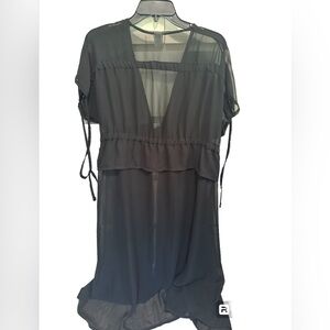 Sheer Black Bathing Suit Cover-Up